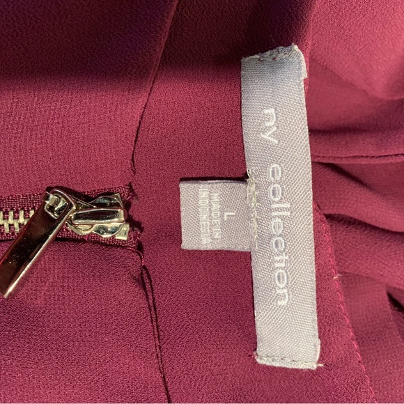 NY collection plum blouse, size Large - Picture 4 of 4